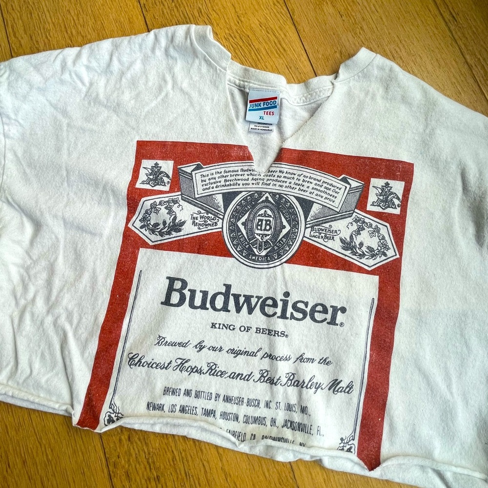 Cropped Budweiser T Shirt💋